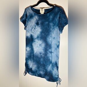 Blue Tie-Dye Women's Top